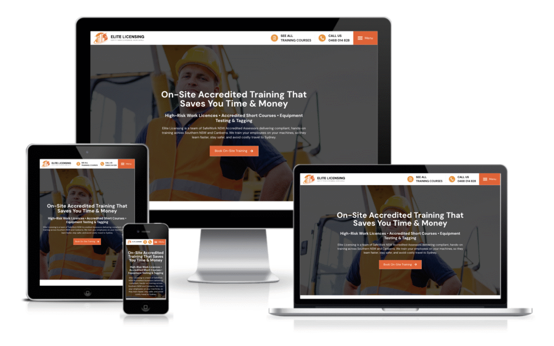 Elite Licensing Website Redesign