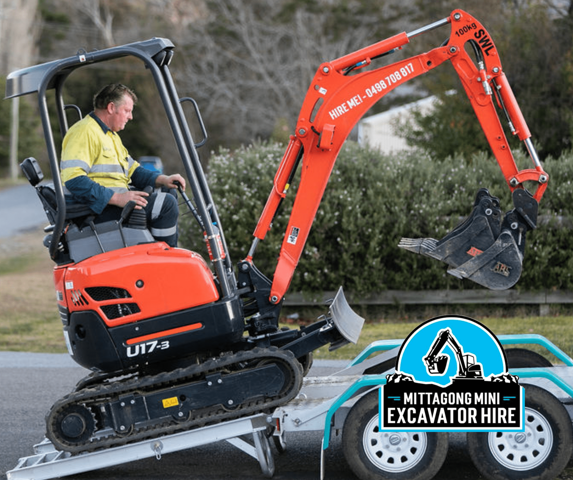 mittagong mini excavator hire