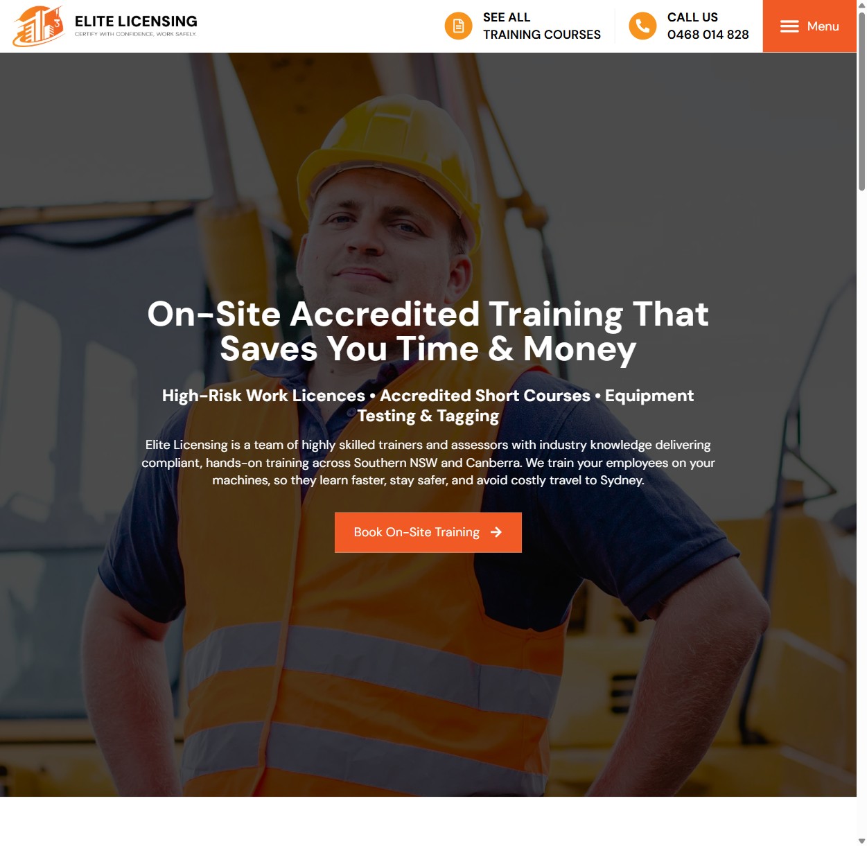 Elite Licensing website