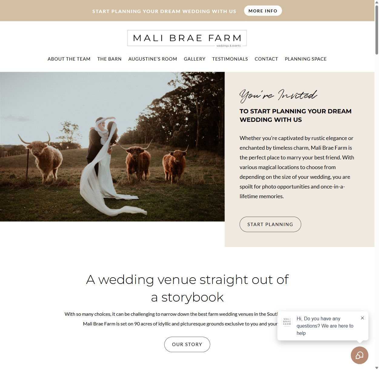 Malibrae Farm website